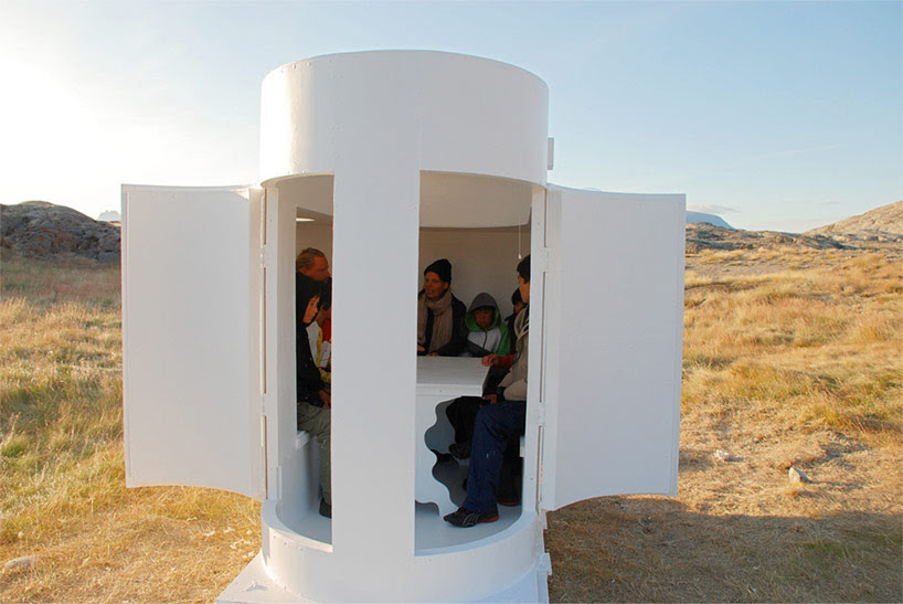 sled habitats over the arctic circle