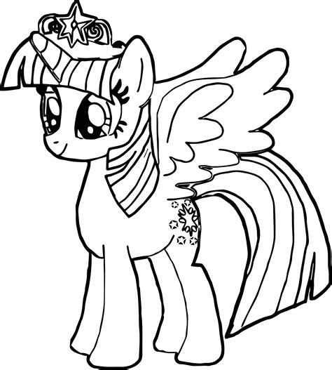 My Little Pony Coloring Pages Princess Twilight Sparkle   Learn to Color