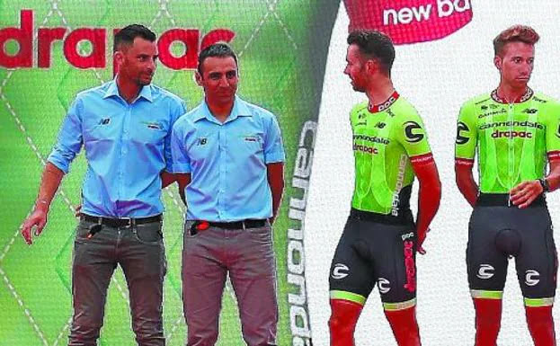 Garate, durante la presentación de los equipos en la Vuelta.