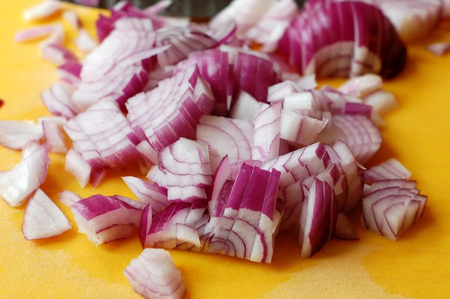 Red onion by Eve Fox, Garden of Eating blog, copyright 2011