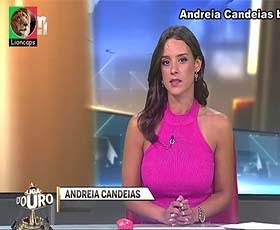 Andreia Candeias a sensual jornalista da Cmtv
