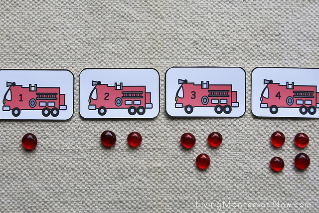Fire Engine Cards and Counters Layout