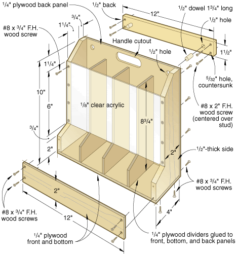 Woodworking Plans Can Storage Rack