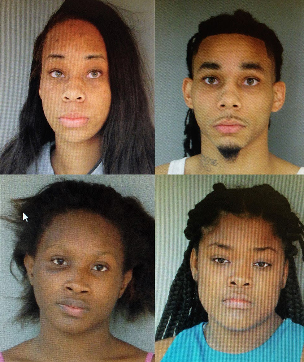 Clockwise from top left: Jasmine Rankin, Darril Rankin, Dericka McCarty and Traneiria Neal. (Fairhope PD)