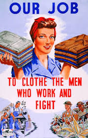 WWII propaganda poster for women to work