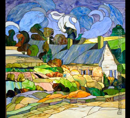 Sur la rue du village de Van Gogh
