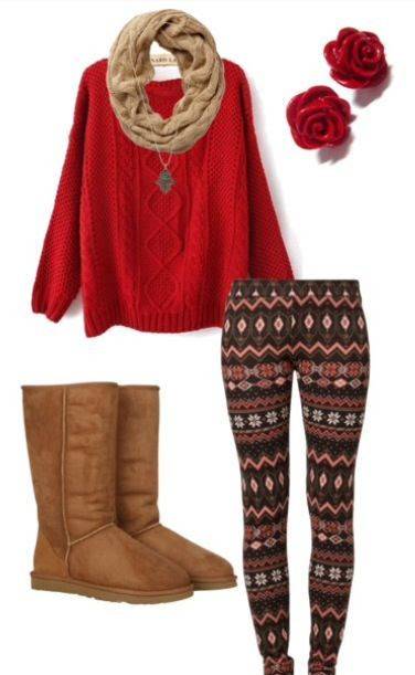 Fall/Winter Outfit Inspiration, Gotta have it, make patterns work (minus the uggs)