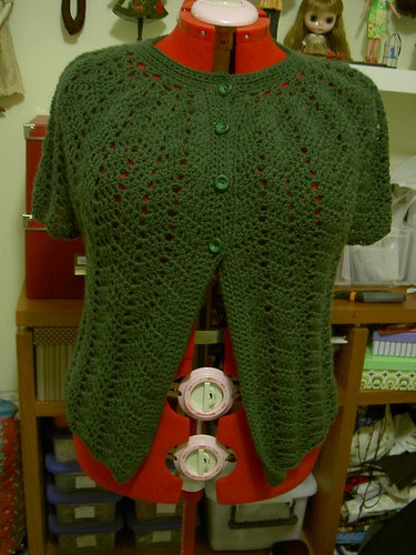 Chevron lace cardigan