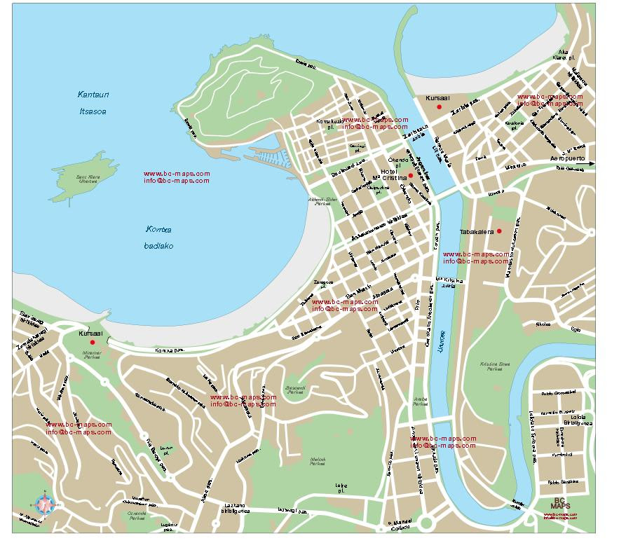 San Sebastian City Map
