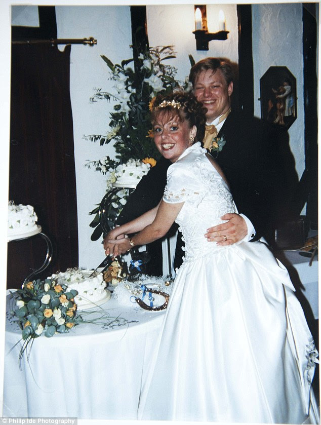 In sickness and in health: David and Carolyn were childhood sweethearts before marrying in 1997