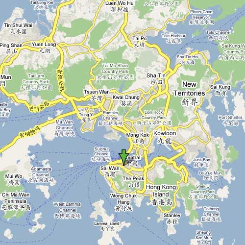 Google Maps卫星地图之香港