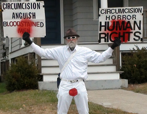 Brother K protesting circumcision in Providence RI