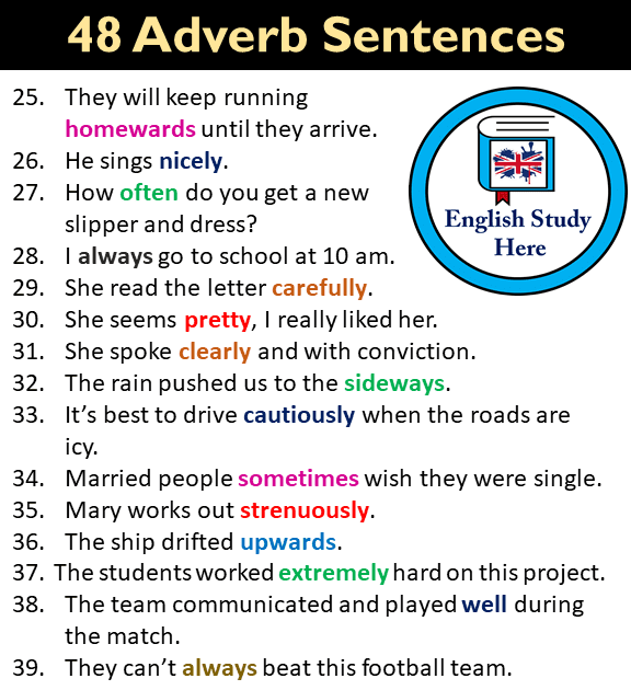 Adverb Of Degree Examples Sentences : Tips On Using Adverbs / In the ...