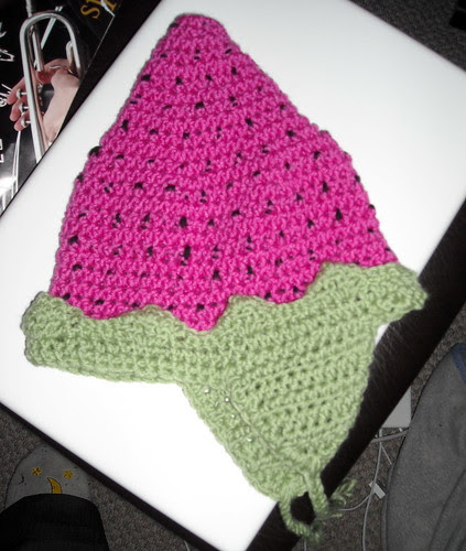 Strawberry Baby Hat (side)