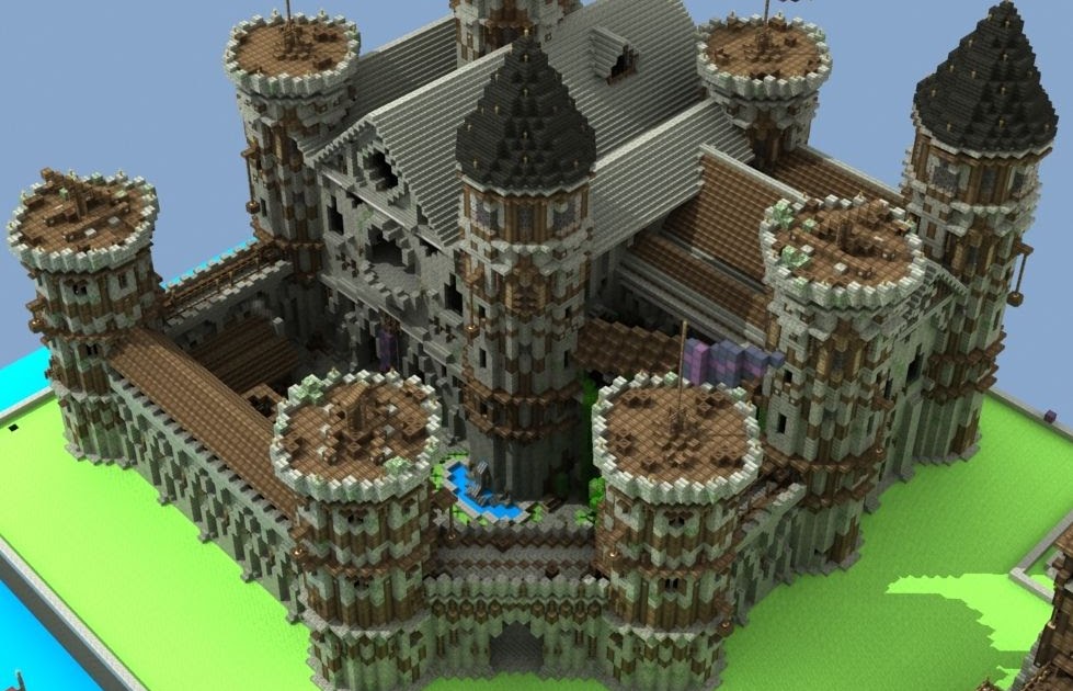 Minecraft Medieval Castle Blueprints Layer By Layer / Castle Blueprint