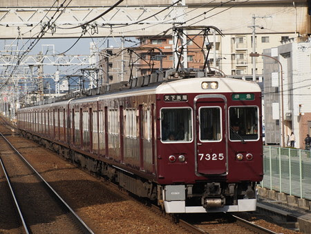 阪急7300系堺筋準急 阪急京都線南茨木駅