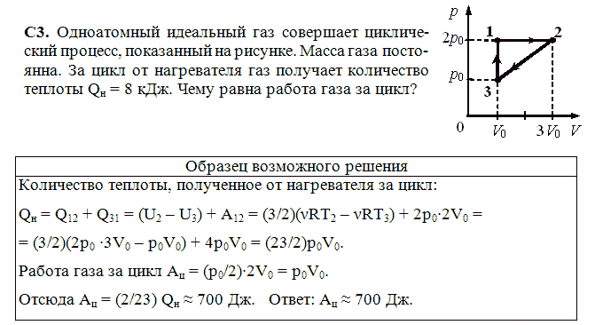 Порция идеального одноатомного газа при температуре 300. Одноатомный идеальный ГАЗ. Работа, совершаемая идеальным одноатомным газом. Идеальный одноатомный ГАЗ I. Идеальный ГАЗ совершает круговой процесс.