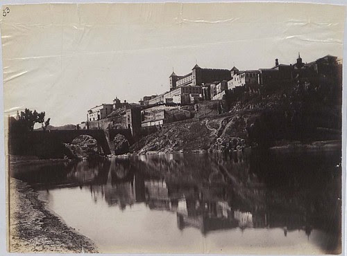 Puente de Alcántara, Alcázar y Río Tajo en 1883. Fotografía de Alfred Dismorr. The National Archives, Kew, Richmond, Surrey