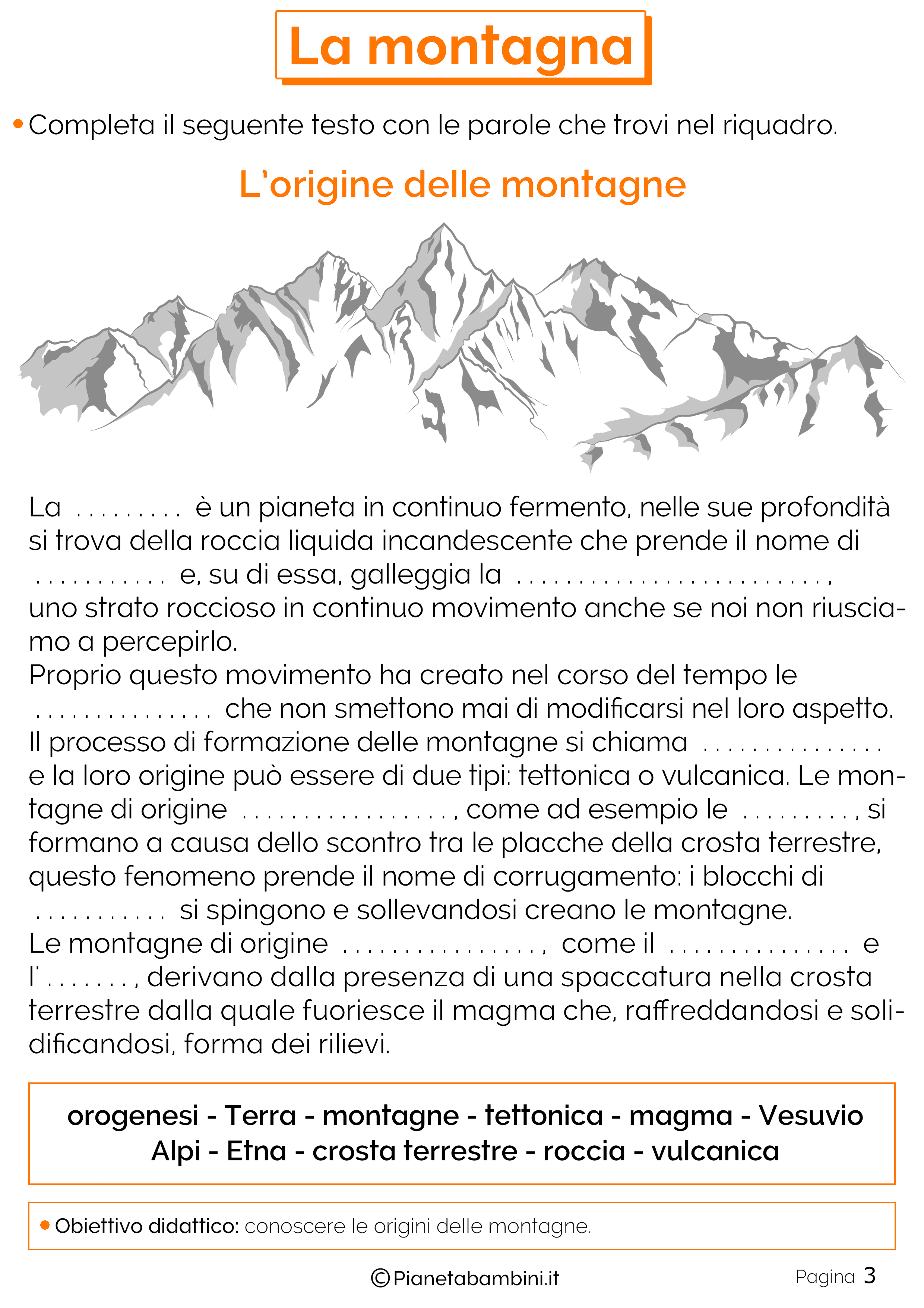 Disegni Da Colorare Scuola Primaria Montagna Migliori Pagine da