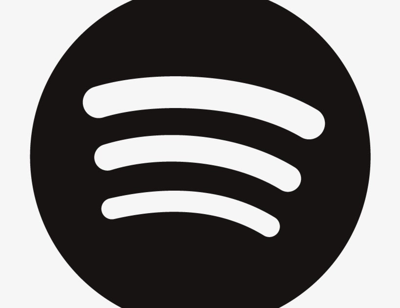 Transparent Spotify Logo Black And White