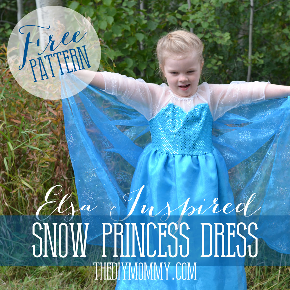 DIY Elsa Inspired Snow Princess Dress