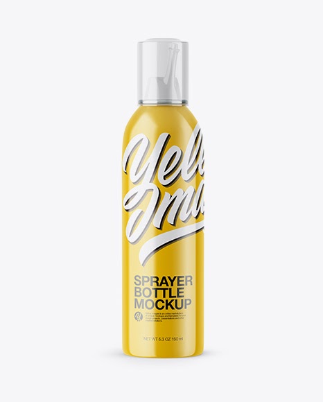 Download Glossy Sprayer With Transparent Cap Packaging Mockups PSD Mockup Templates