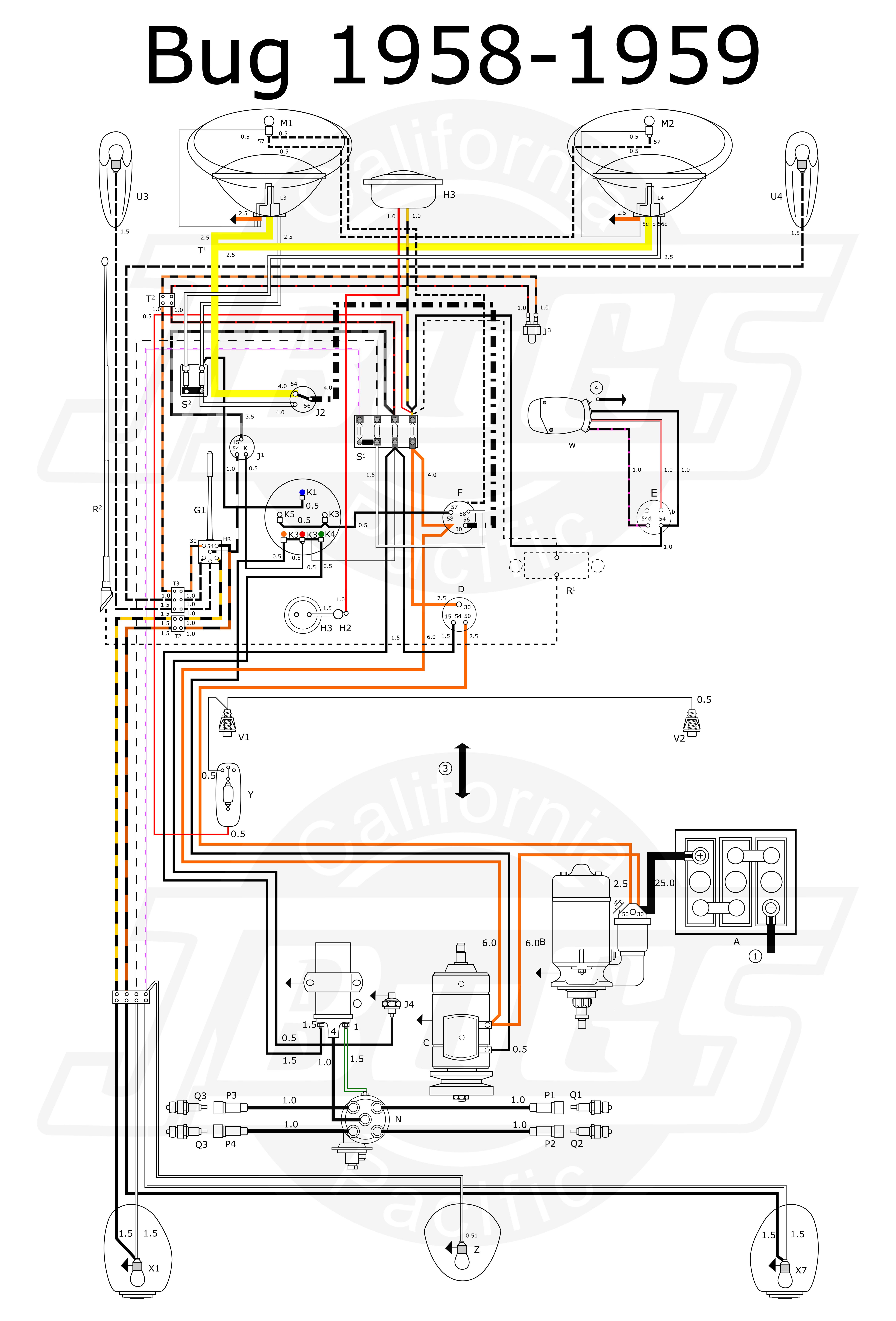 1969 Vw 1600 Wiring Diagram