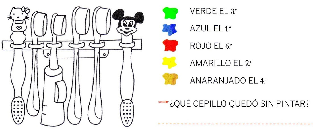 Dibujos Para Colorear De Numeros Ordinales - Para Colorear
