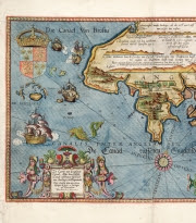 Image: detail of a Chart of the English Channel, created by Lucas Jansz Wagenaer, 1584. Repro ID: F0351. Copyright: National Maritime Museum, Greenwich, London