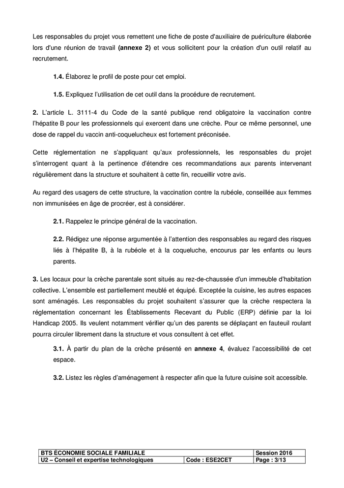 sujet de bts esf – fiche révision bts esf – Schleun