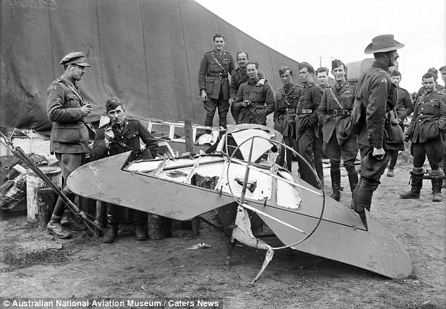 The Red Baron was shot down in 1918 above Australian trenches at France's River Somme (pictured)