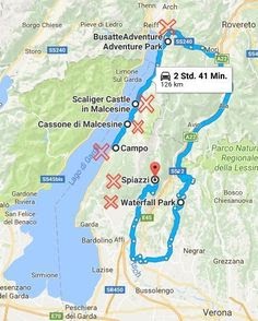 Gardasee Umrundung Neuer Radweg Gardasee Karte
