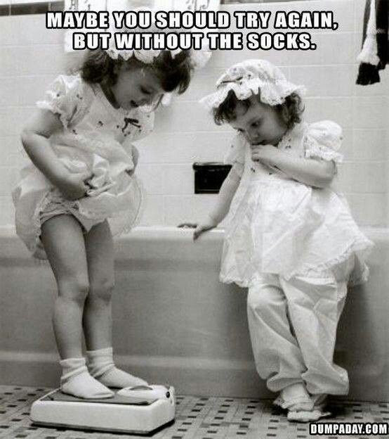 Hahaha, me on the scale. Zesipho with the advice.