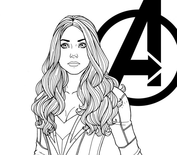 Avengers Scarlet Witch Coloring Pages - Christopher Myersa's Coloring Pages