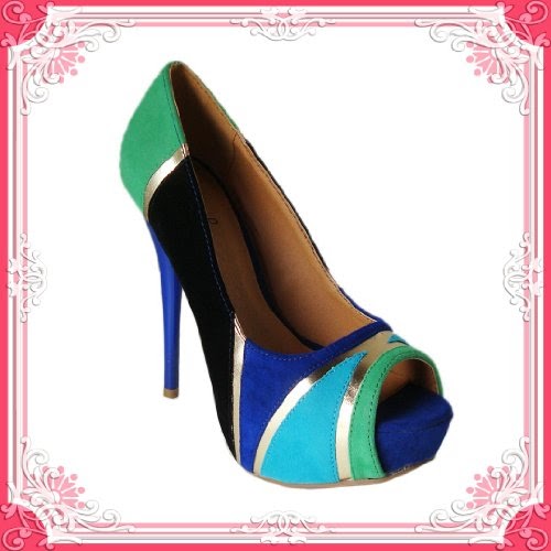 qupid blue heels