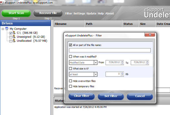 Undelete Plus Freeware