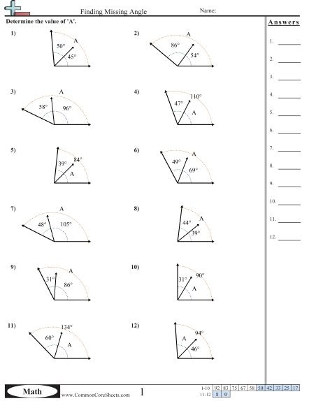 28 Angles Worksheet 7th Grade - Worksheet Database Source 2020