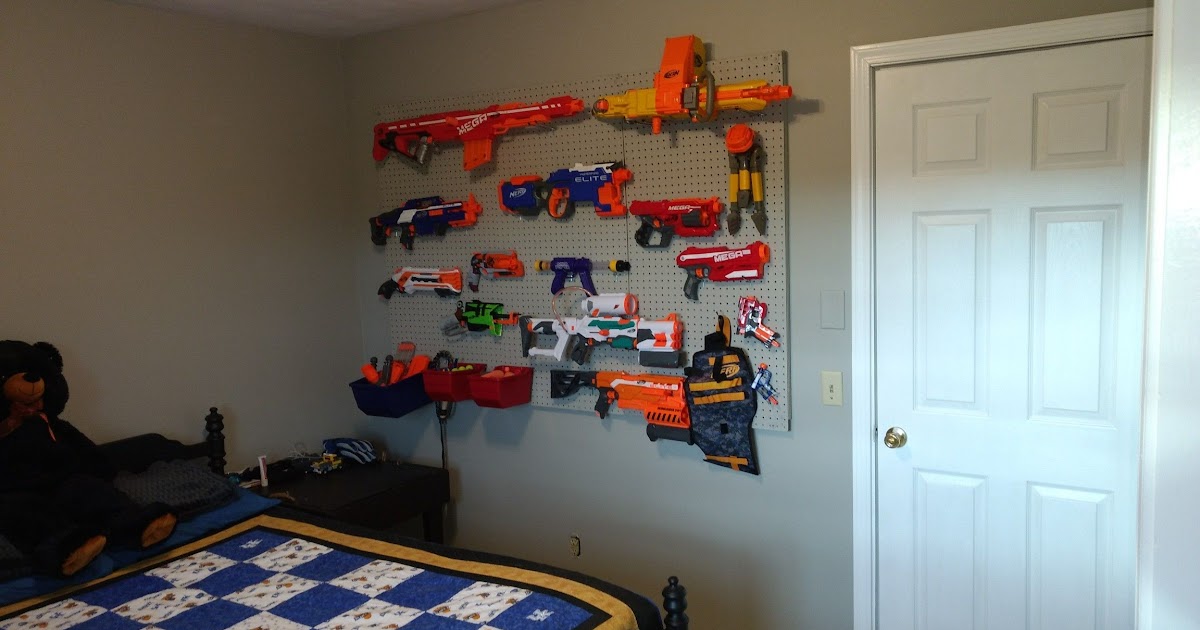 Nerf Gun Cabinet Idea - Nerf Gun Cabinet Ideas - Pin on Harrison