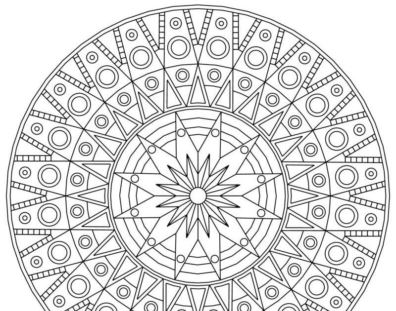mandala geometrische formen  ausmalbilder