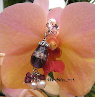 Wire Wrap Necklace Purple Themed Wire Wrap Necklace