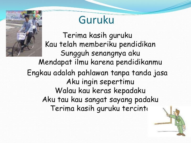 Puisi Tentang Guru Pahlawan Tanpa Tanda Jasa KT Puisi