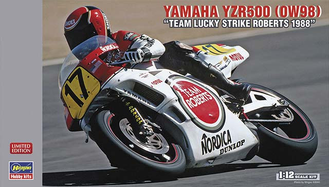 Hasegawa 1/12 YAMAHA YZR500 (OW98) 'TEAM LUCKY STRIKE ROBERTS 1988' (21707) English Color Guide & Paint Conversion Chart