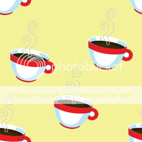 Coffee repeating tile blog background graphic