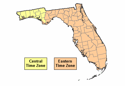 Panama City Time Zone Map | Map Of World