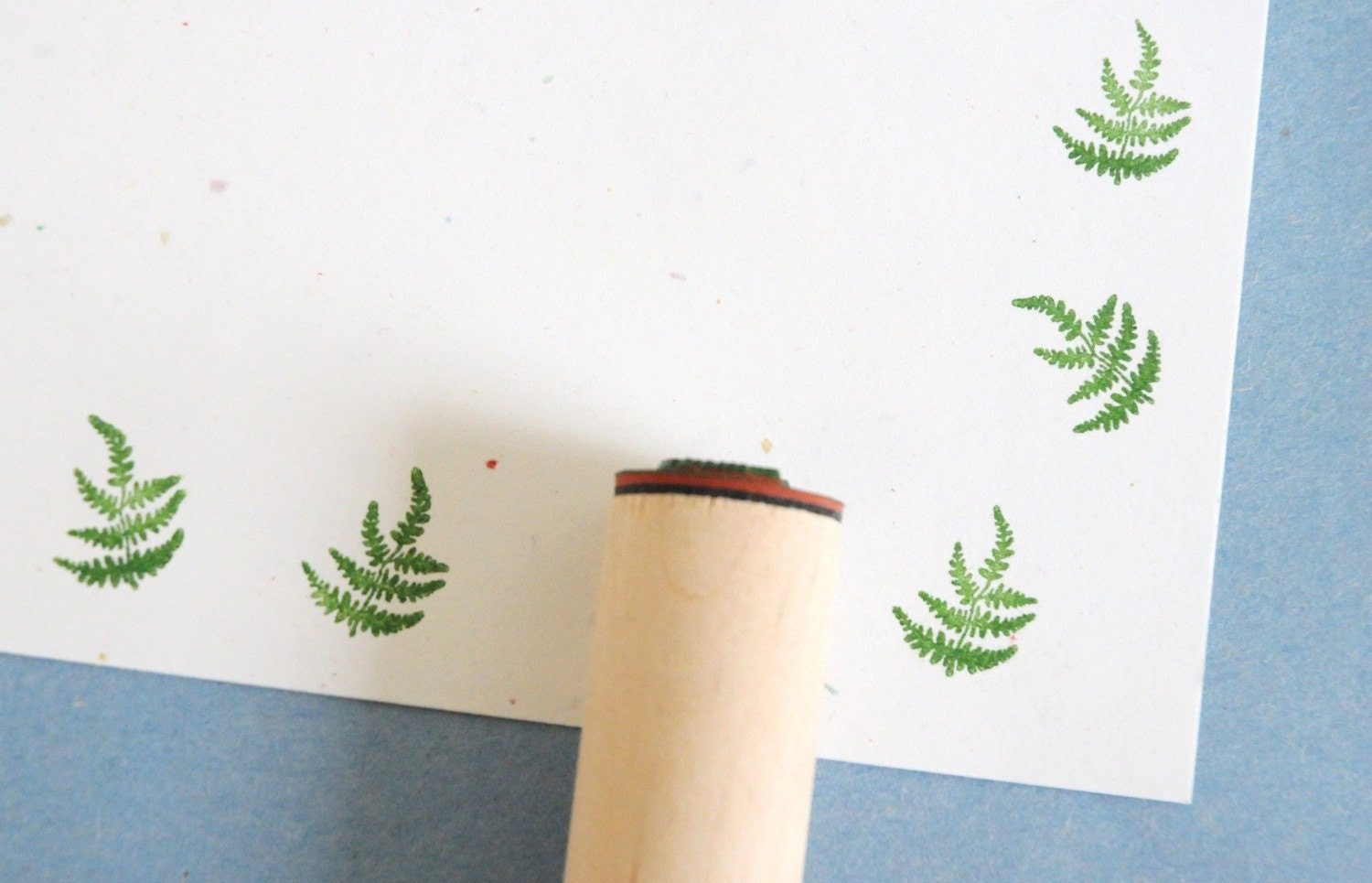 Whispy Fern Solid Rubber Stamp - norajane Whispy Fern Solid Rubber Stamp - norajane