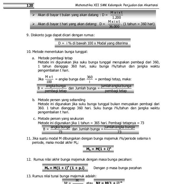 Soal Matematika Bunga Majemuk