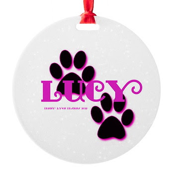 Lucy Name Round Ornament