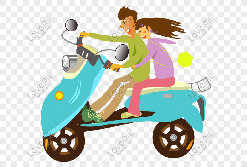 31+ Gambar Kartun Wanita Naik Motor Gambar Kartun Ku