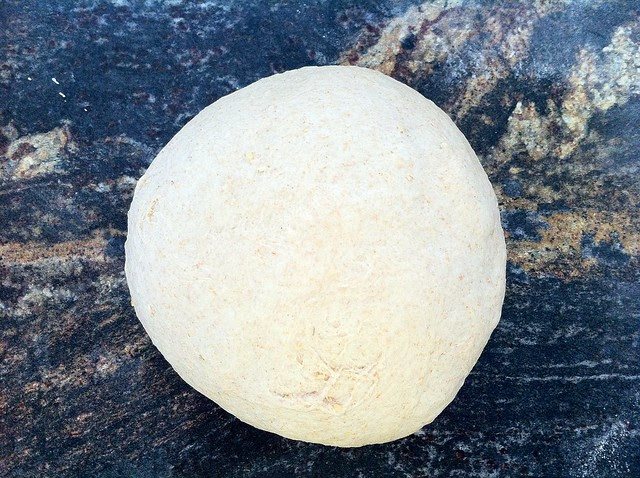 Deflated Dough Gathered into Ball