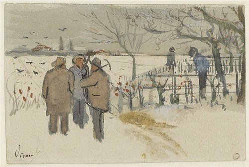 Miners in the snow winter - October 1882 (271)